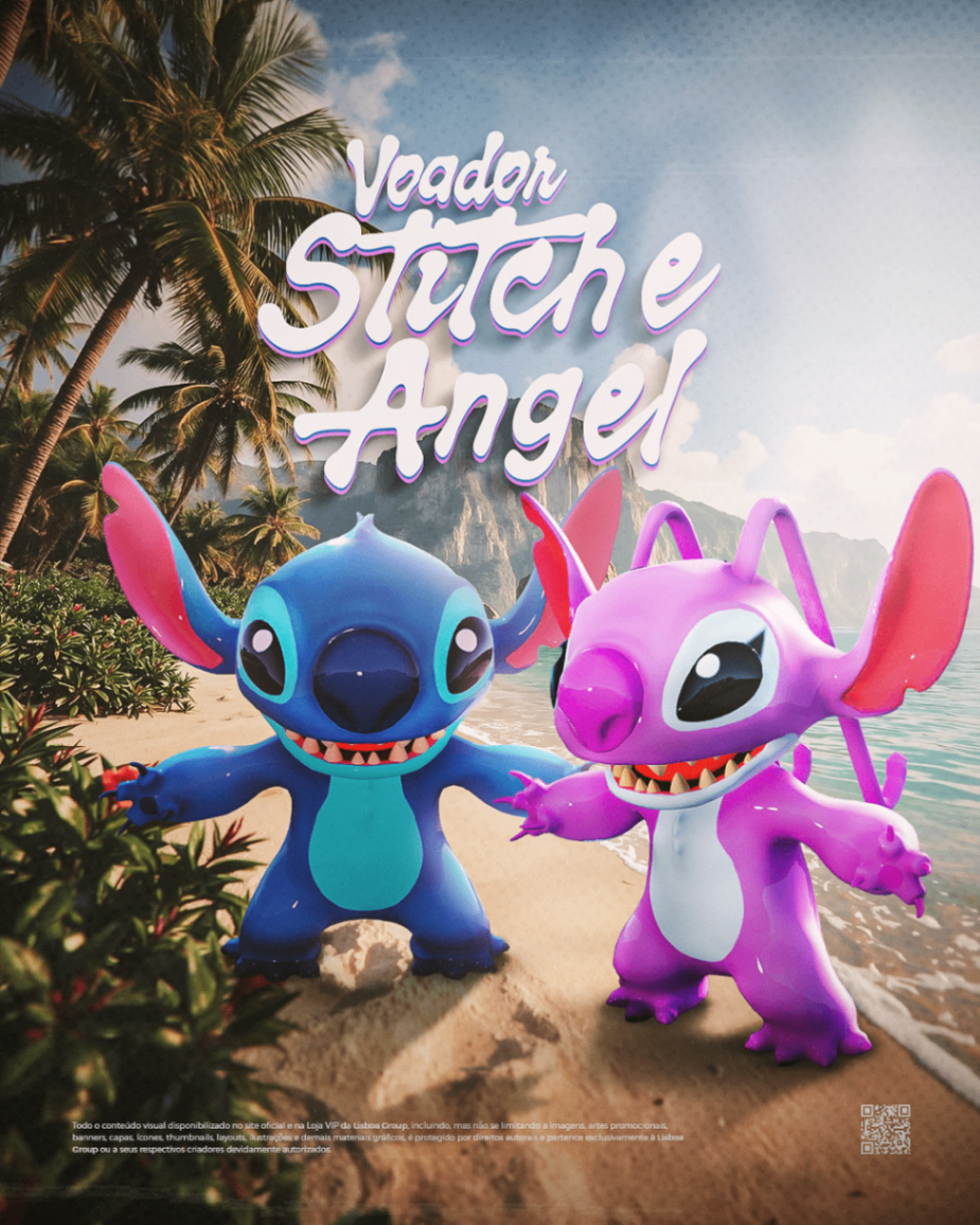 STITCH E ANGEL VOADOR