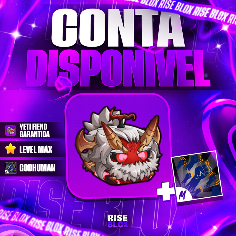 👹 CONTA COM YETI FIEND NO BAÚ GARANTIDO + GODHUMAN + CDK + V4 FULL + LEVEL MÁXIMO