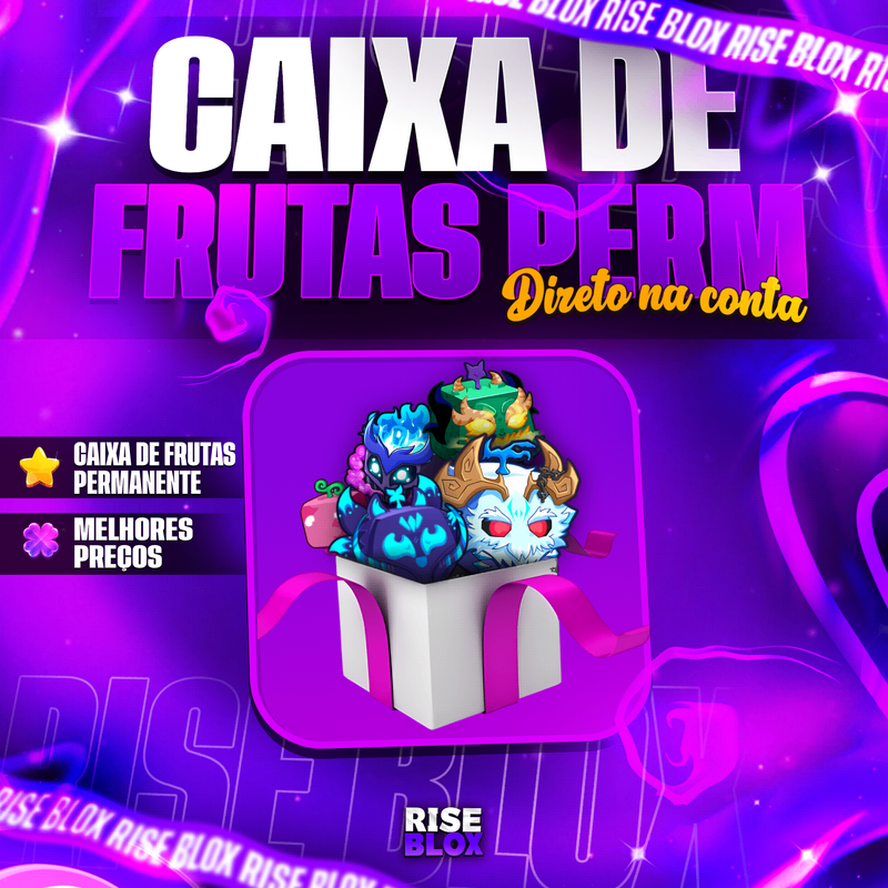 🐉🎁CAIXA DE FRUTA PERM! CHANCE DE QUALQUER COISA NA DESCRIÇÃO GARANTIDO!🎁