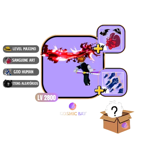 🩸LVL 2800 + SANGUINE ART + GODHUMAN + ITENS ALEATORIO