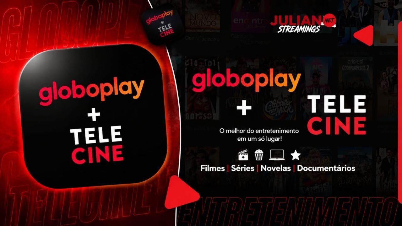 Tela globo play+ canais + telecine – Perfil Privativo com 30 Dias de Acesso + Suporte