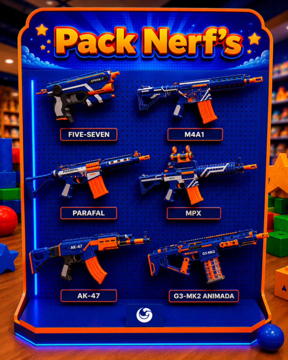Pack Armas - Nerf