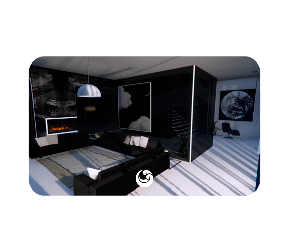 Interior Black And White