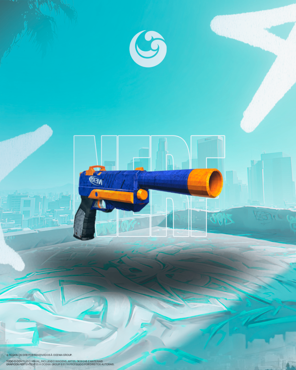 Skin Nerf Silenciador - Five Seven