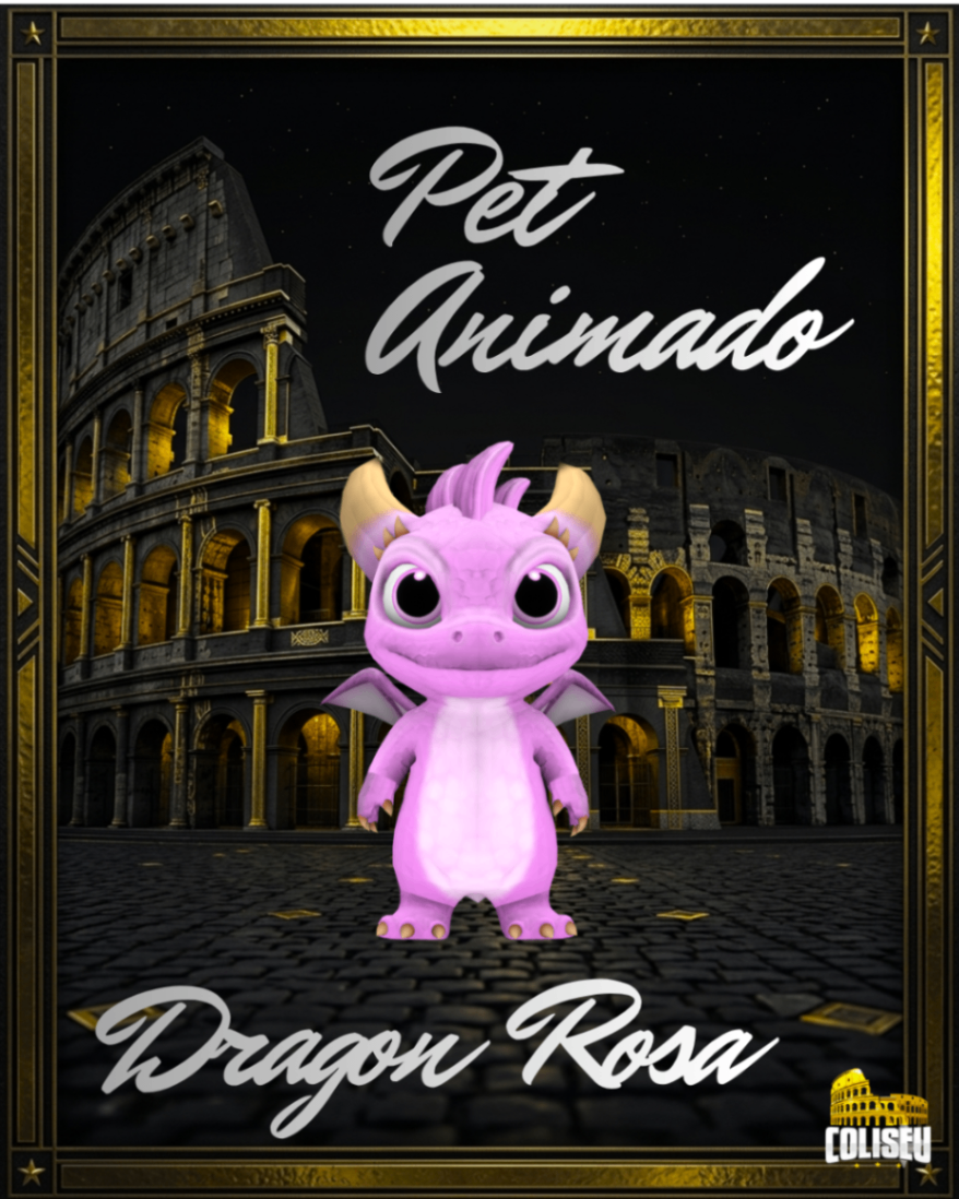 Pet animado BabyDragon Rosa
