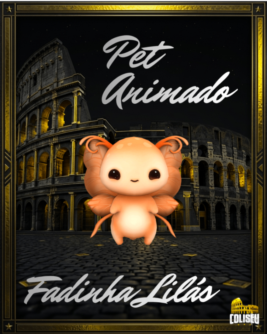 Pet animado Fadinha Laranja