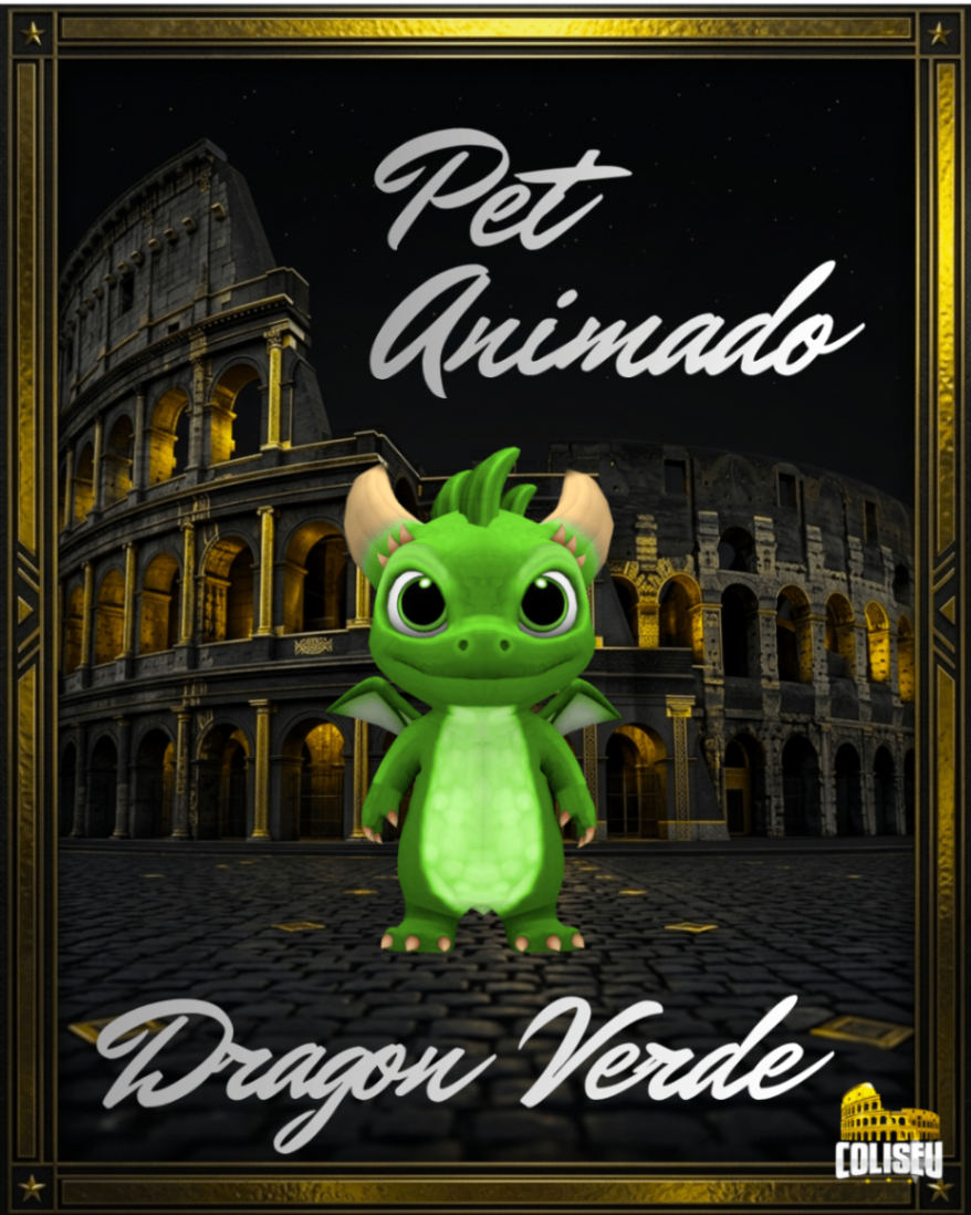 Pet animado BabyDragon Verde