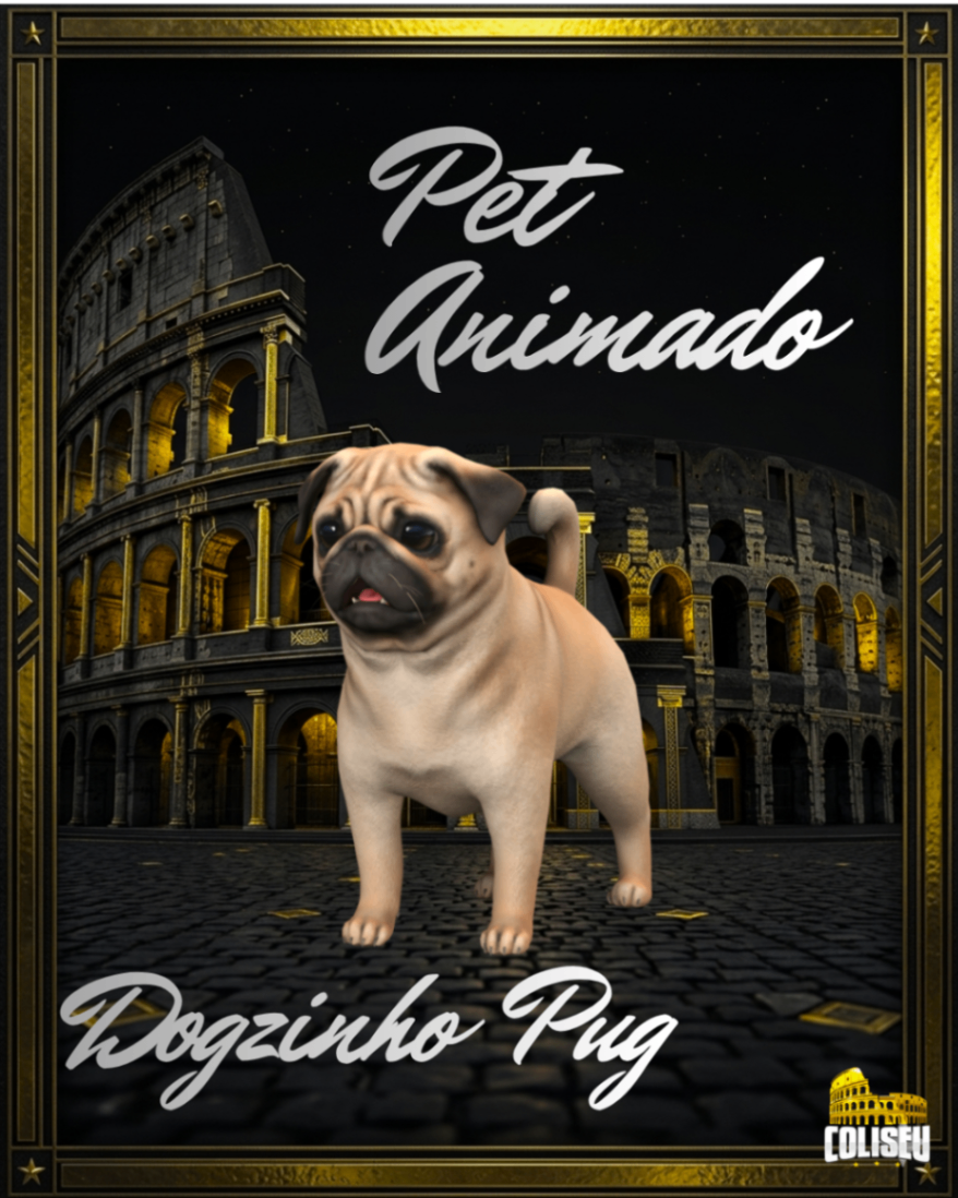 Pet animado Dogzinho PUG