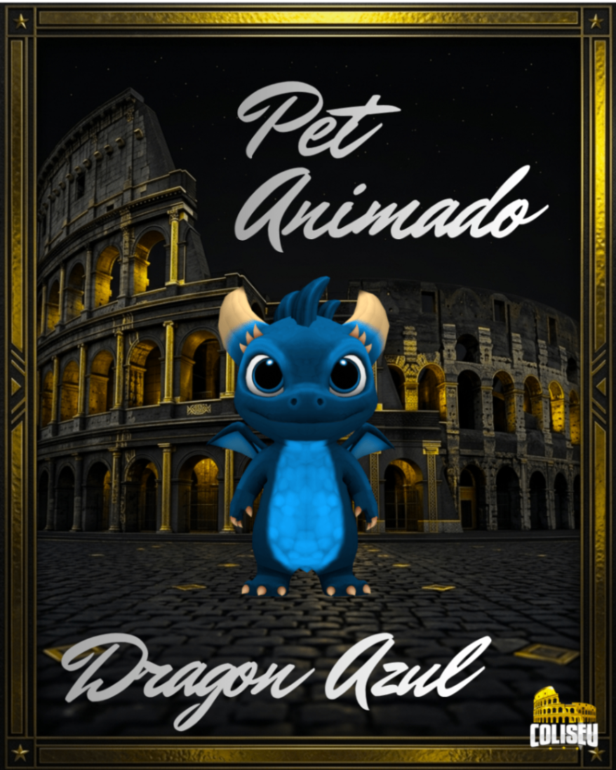 Pet animado BabyDragon Azul