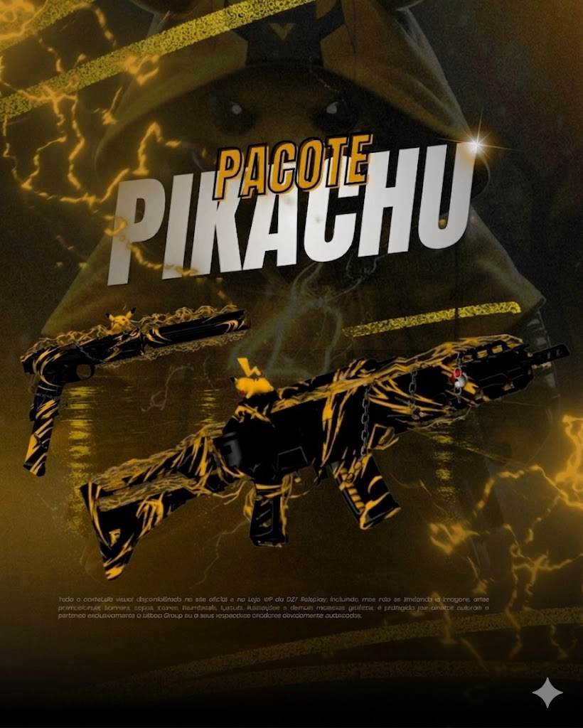 PACOTE SKINS PIKACHU