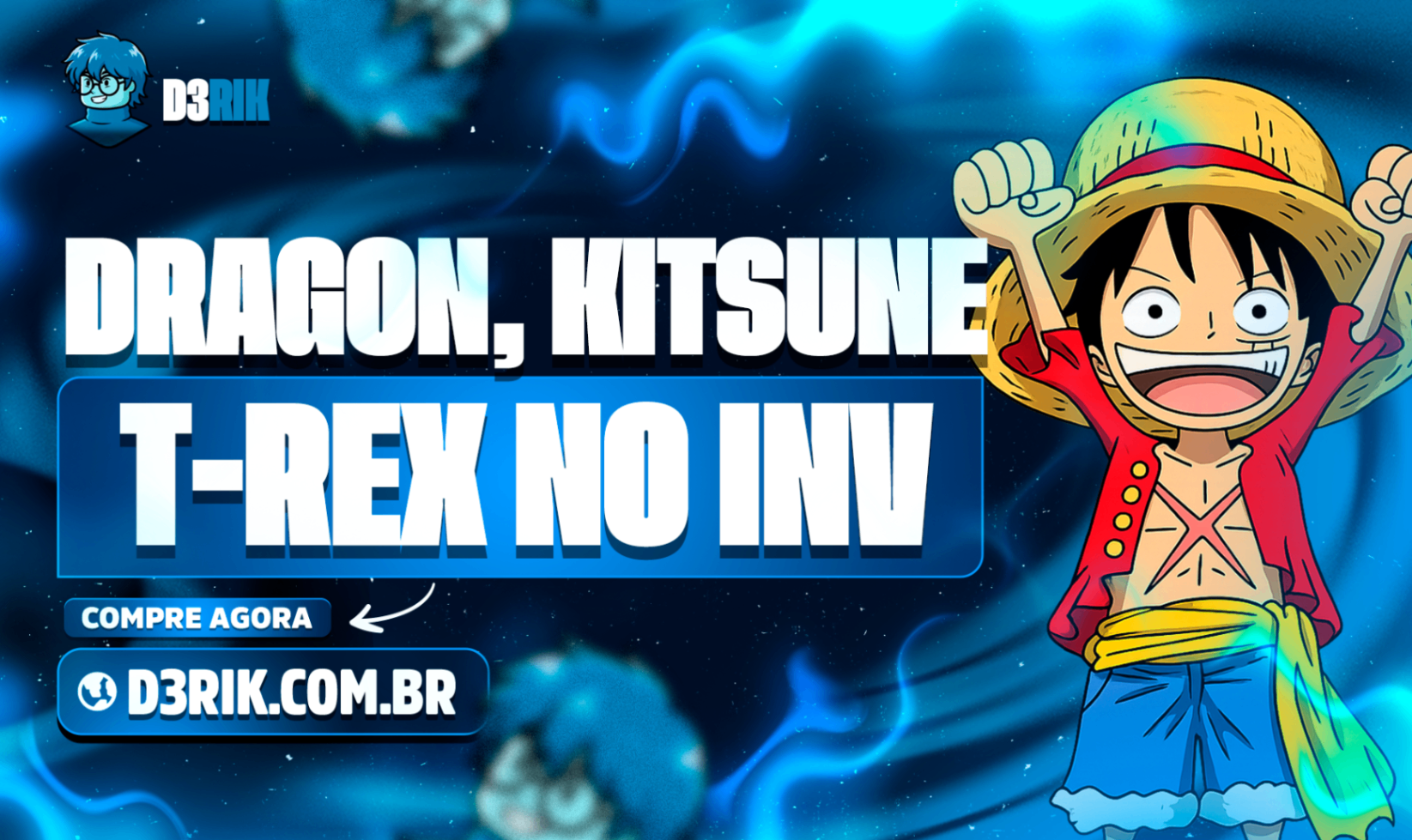 Dragon, Kitsune ou T-Rex no Inventário