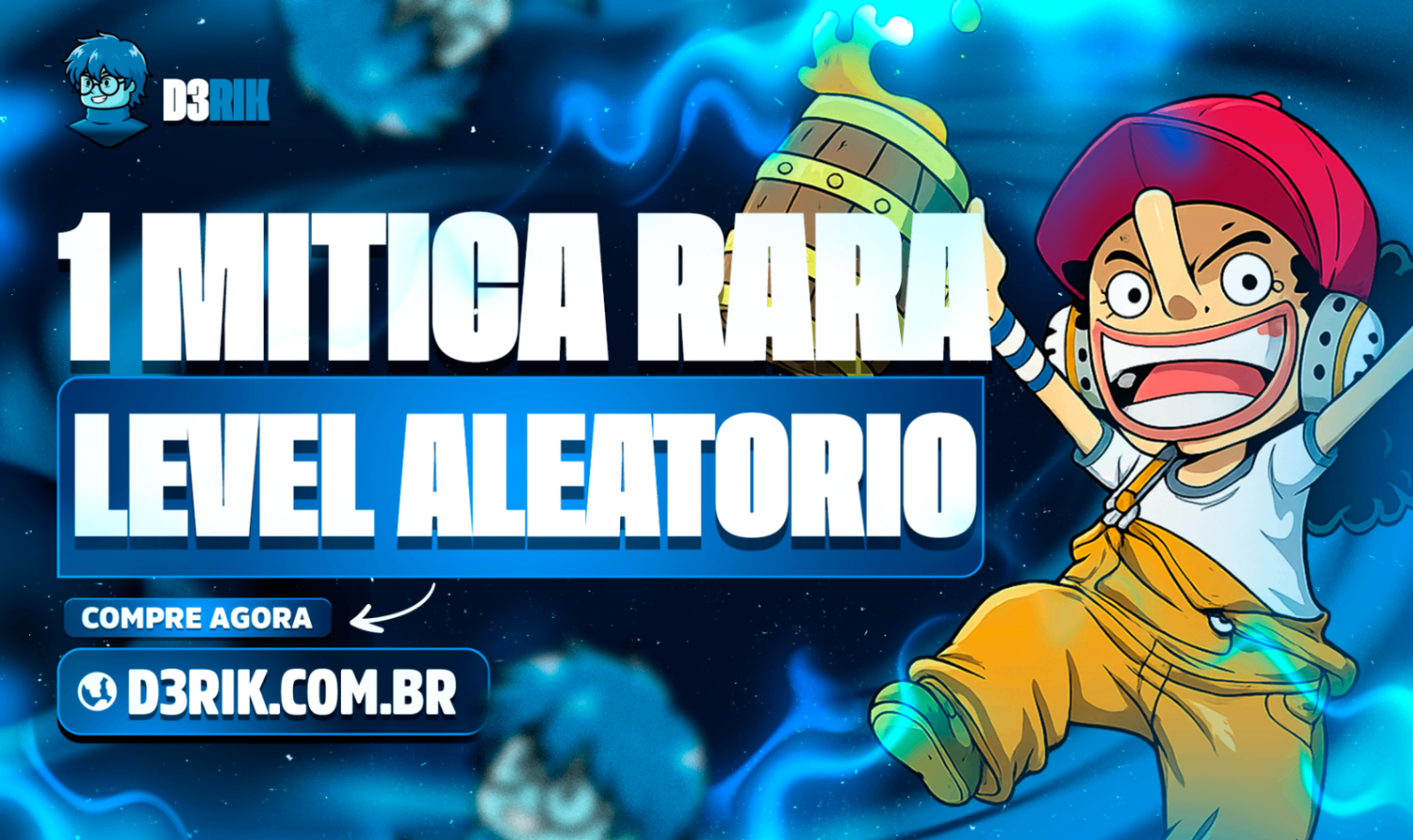 1 Mítica Rara no Baú + Level Aleatório