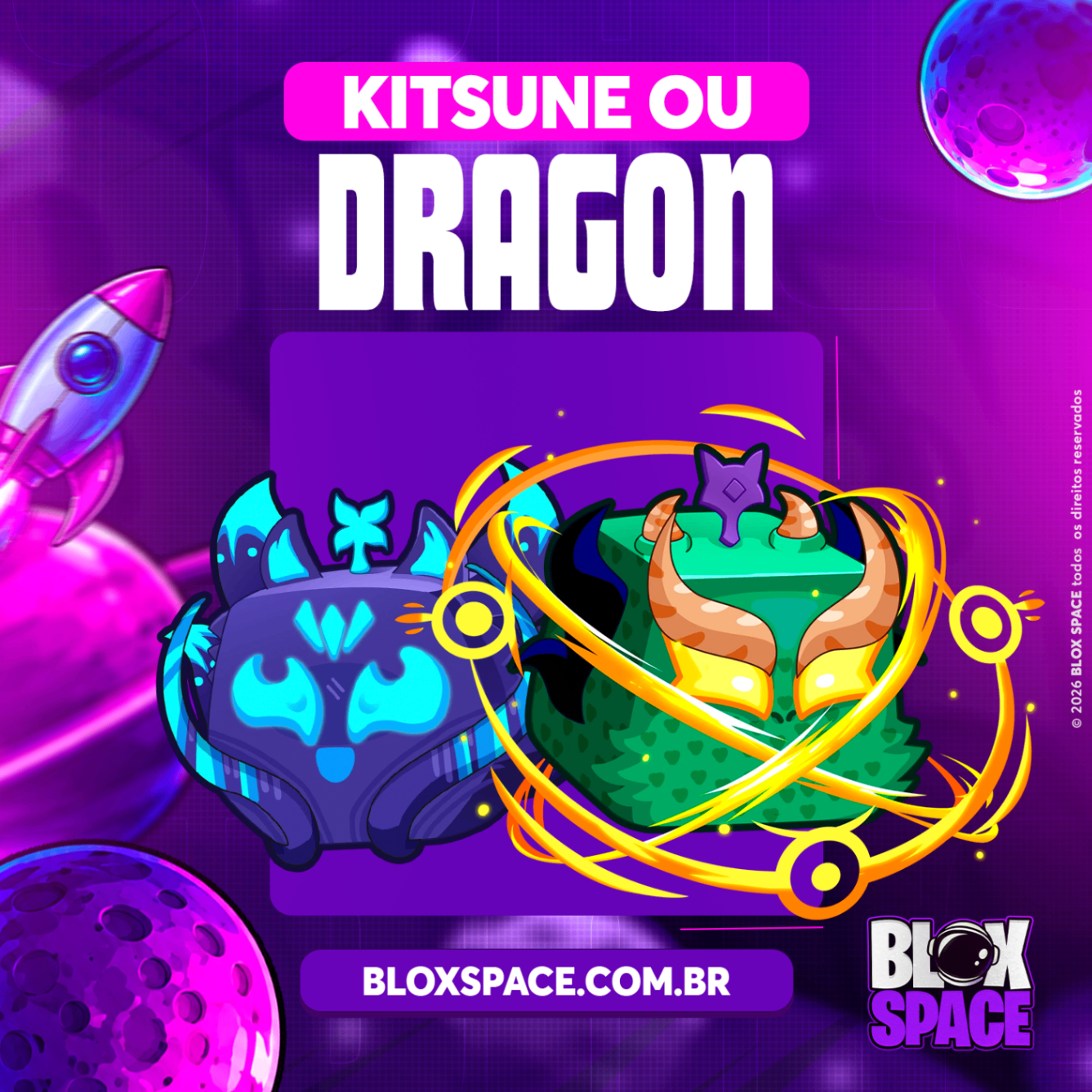 🦊🐲🐯 DROP RARO: KITSUNE OU DRAGON NO INVENTÁRIO! [🔥 MAIS VENDIDO 🔥]