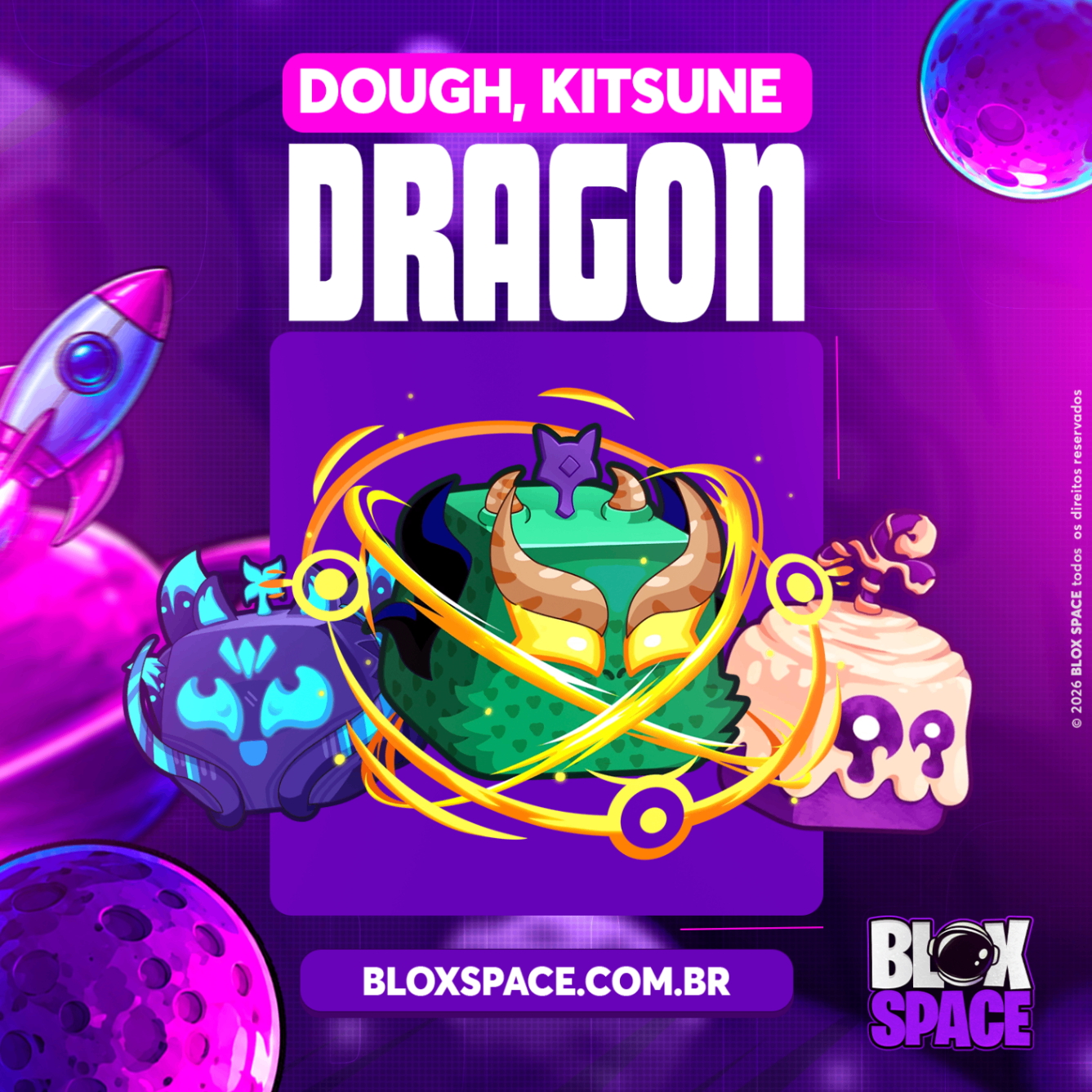 🔥🐲🦊 ESCOLHA ÉPICA: DRAGON, KITSUNE OU DOUGH NO INVENTÁRIO!