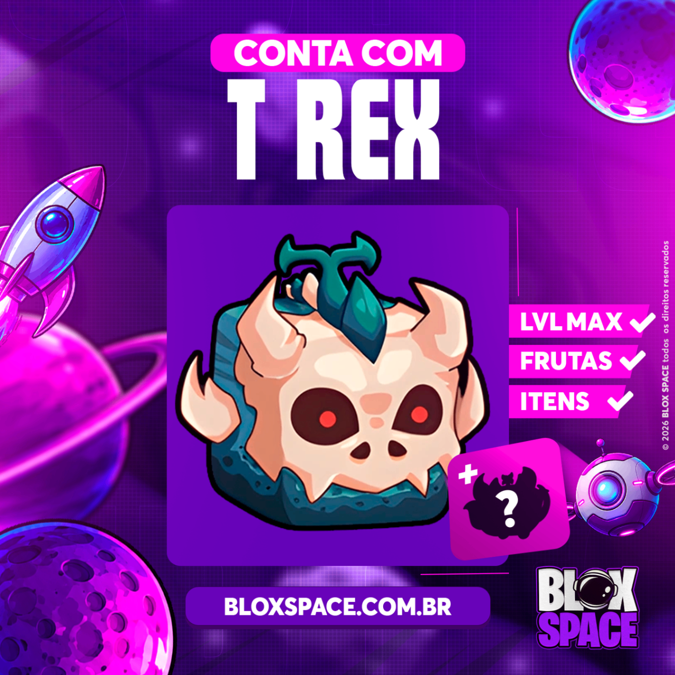 🦖 T-Rex baú