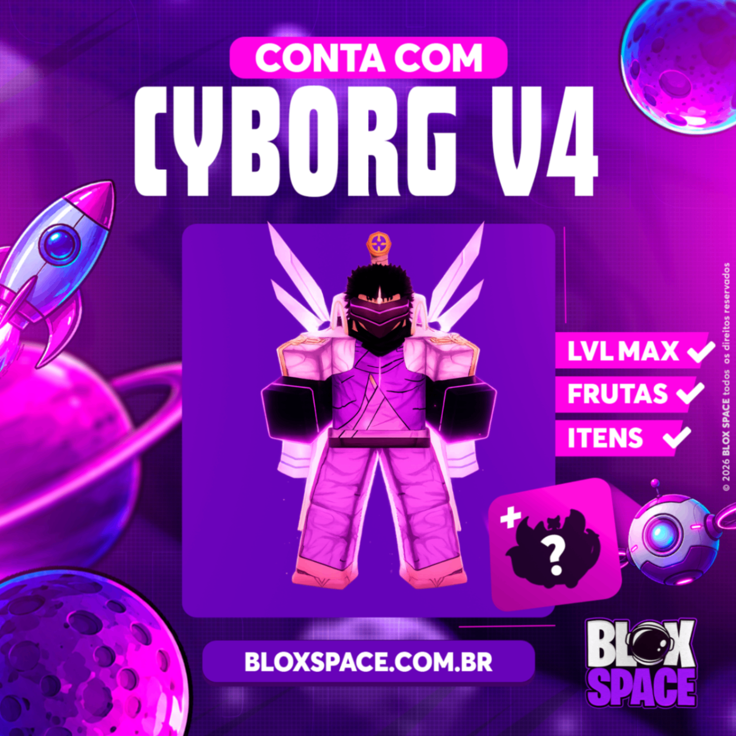 『 🤖 』CYBORG V4 FULL + GODHUMAN + LEVEL MÁX [🔥 Popular 🔥]