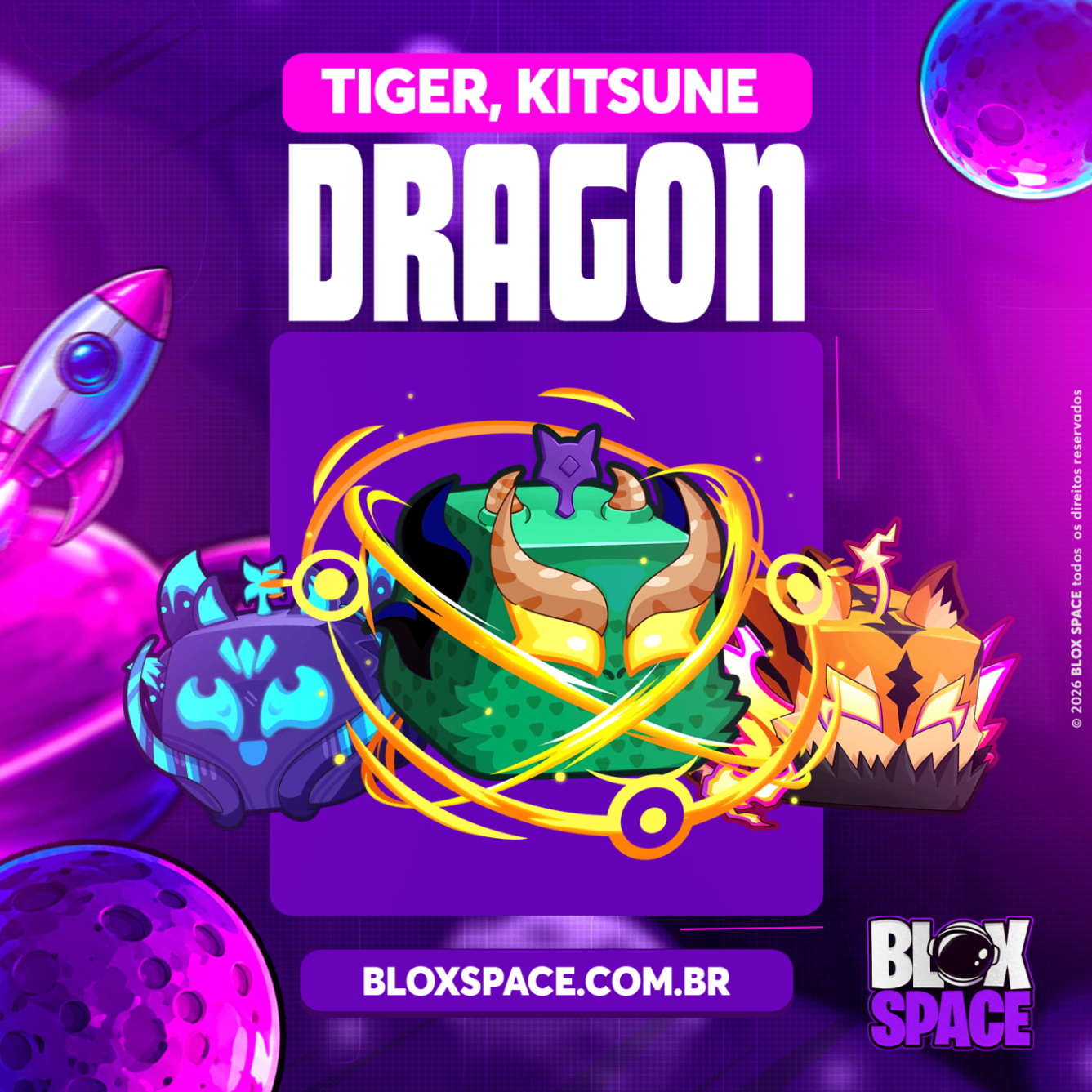 ⚡🐲🐯🦊 SORTE MÁXIMA: DRAGON, KITSUNE OU TIGER!