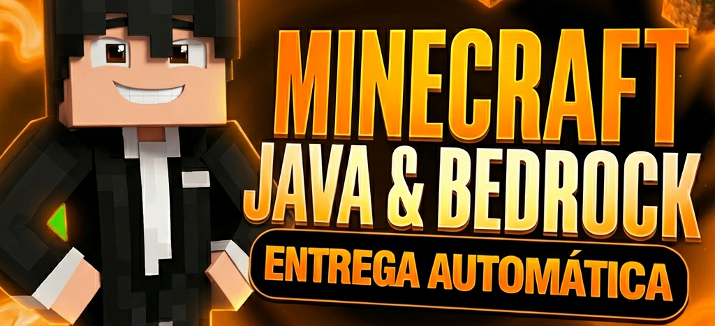 MINECRAFT JAVA+BEDROCK ORIGINAL (FULL ACESSO PERMANENTE)