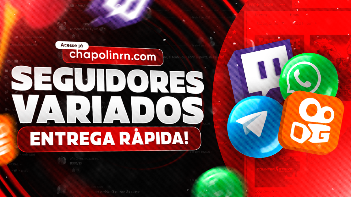 KWAI - TELEGRAM - TWITCH - WHATSAPP