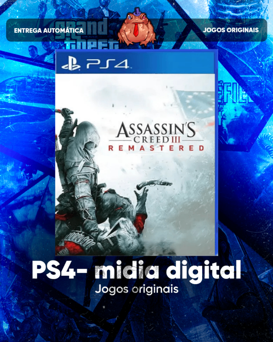 Assassin's Creed III: Remastered Primária - Ps4