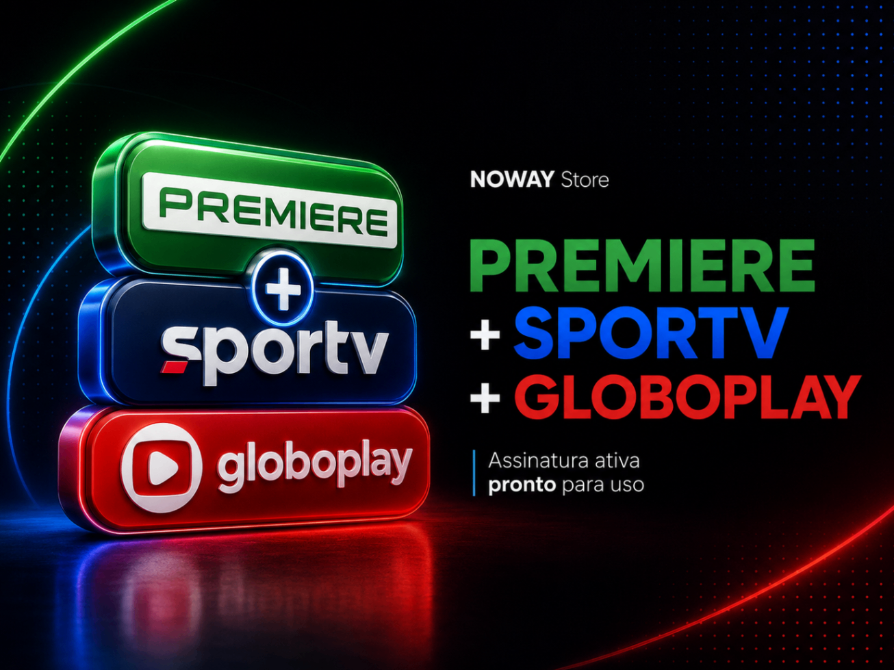 📺 COMBO GLOBOPLAY + PREMIERE + SPORTV