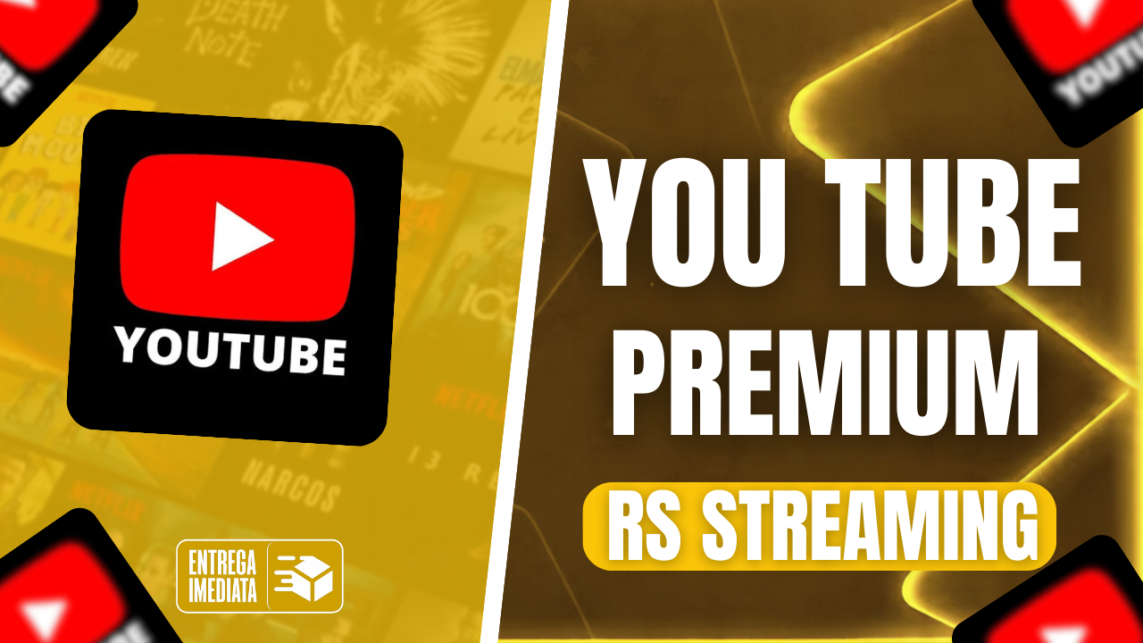 🤍 TELA YOU TUBE PREMIUM - 30 DIAS