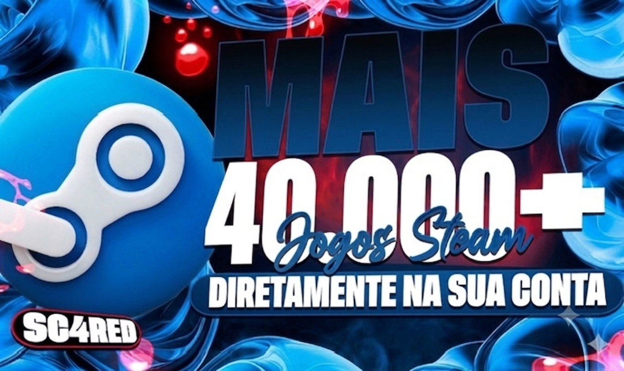 [UPGRADE DE CONTA STEAM] - MAIS DE 40.000 JOGOS DIRETAMENTE NA SUA CONTA STEAM + PRESENTES