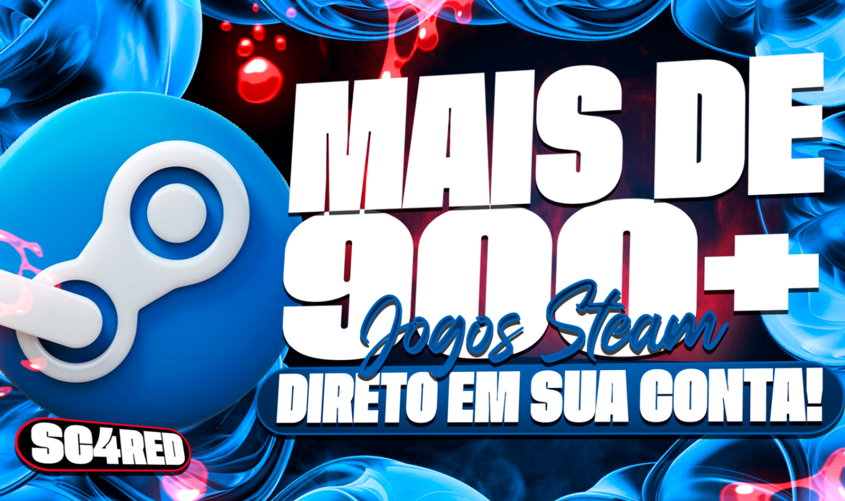 [UPGRADE DE CONTA STEAM] - MAIS DE 900 JOGOS DIRETAMENTE NA SUA CONTA STEAM + PRESENTES