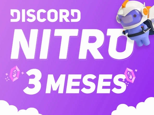 DISCORD NITRO 3 MÊSES + ATIVAÇÃO
