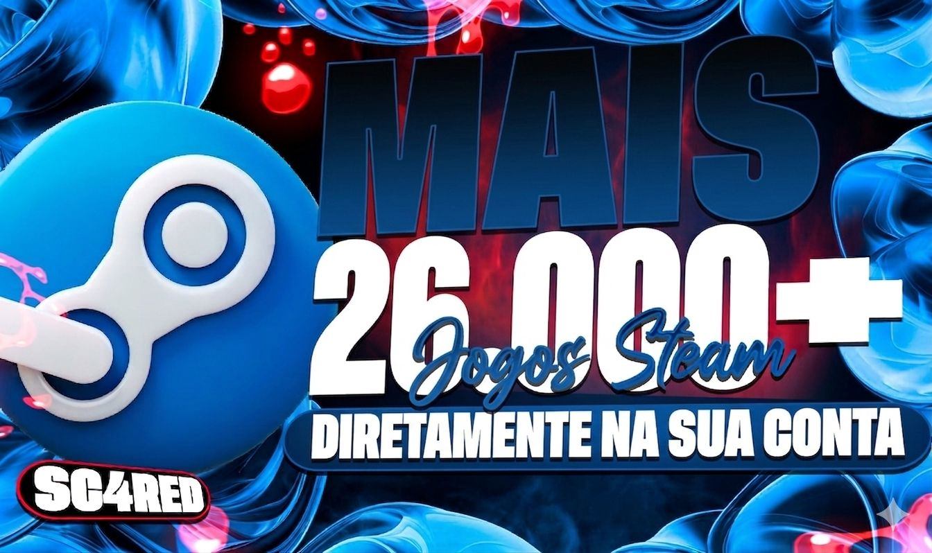 [UPGRADE DE CONTA STEAM] - MAIS DE 26.000 JOGOS DIRETAMENTE NA SUA CONTA STEAM + PRESENTES
