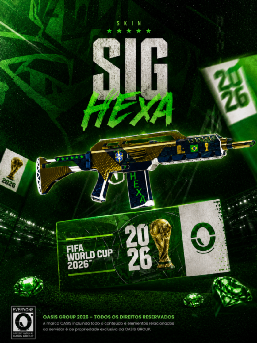 Skin Lendária Brasil Hexa