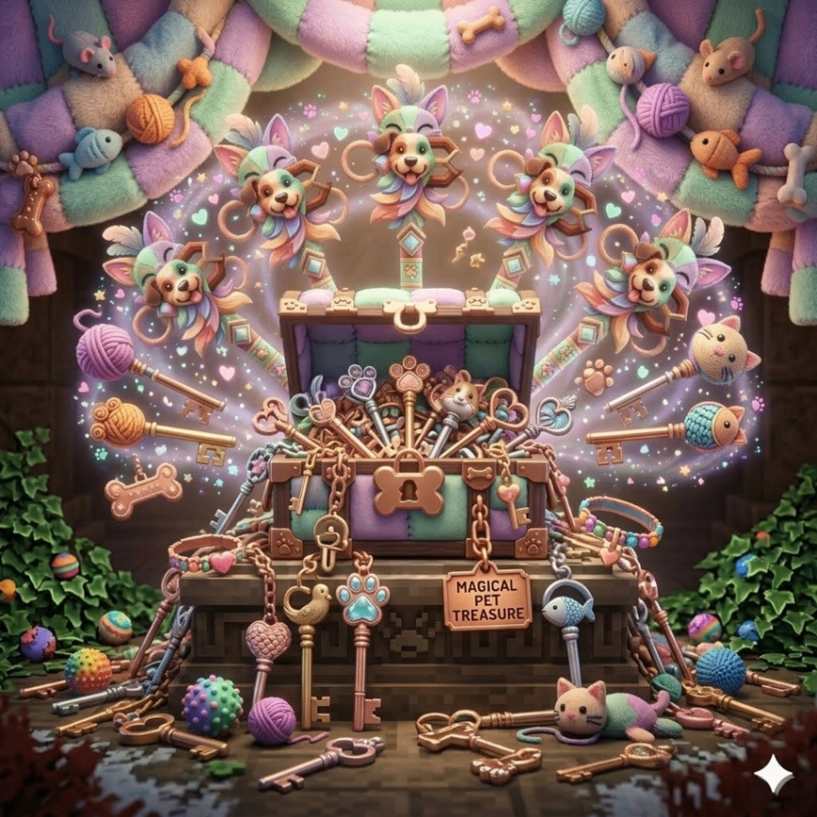 30x CHAVE COLEÇÃO DE SKINS DE PETS