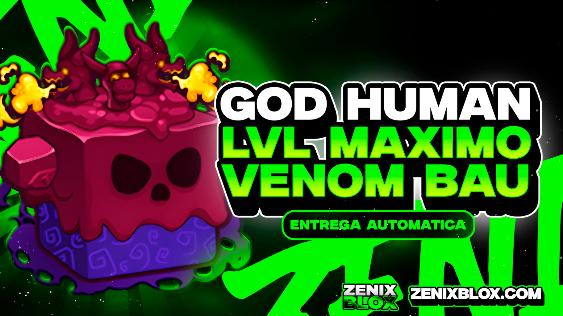 🩸 LEVEL 2800 + VENOM NO INVETARIO COM GOD HUMAN