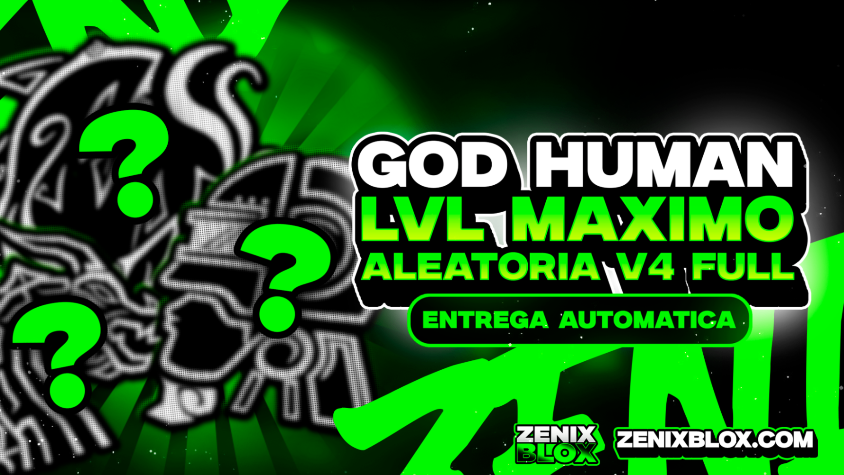 ❓ LEVEL 2800 + RAÇA ALEATORIA V4 FULL COM GOD HUMAN E CDK