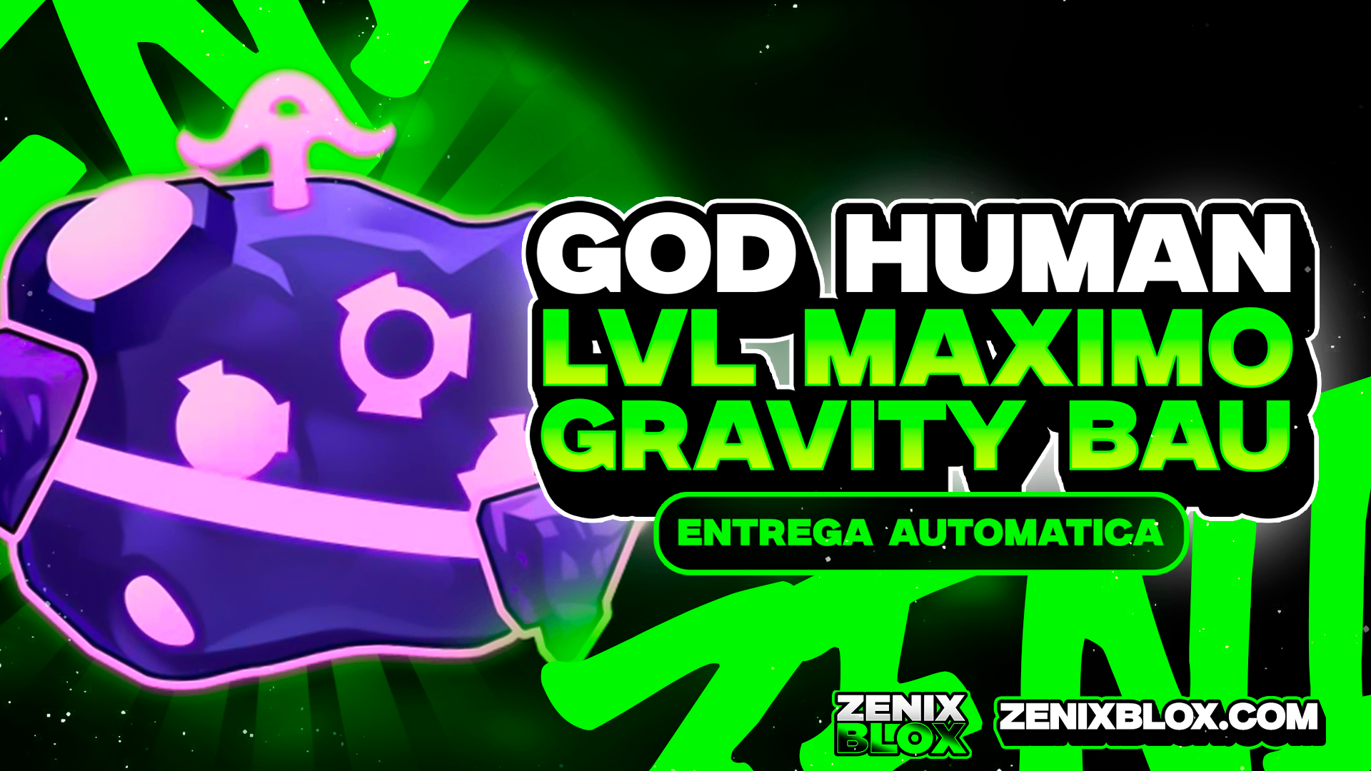 ☄️ LEVEL 2800 + GRAVITY NO INVETARIO COM GOD HUMAN