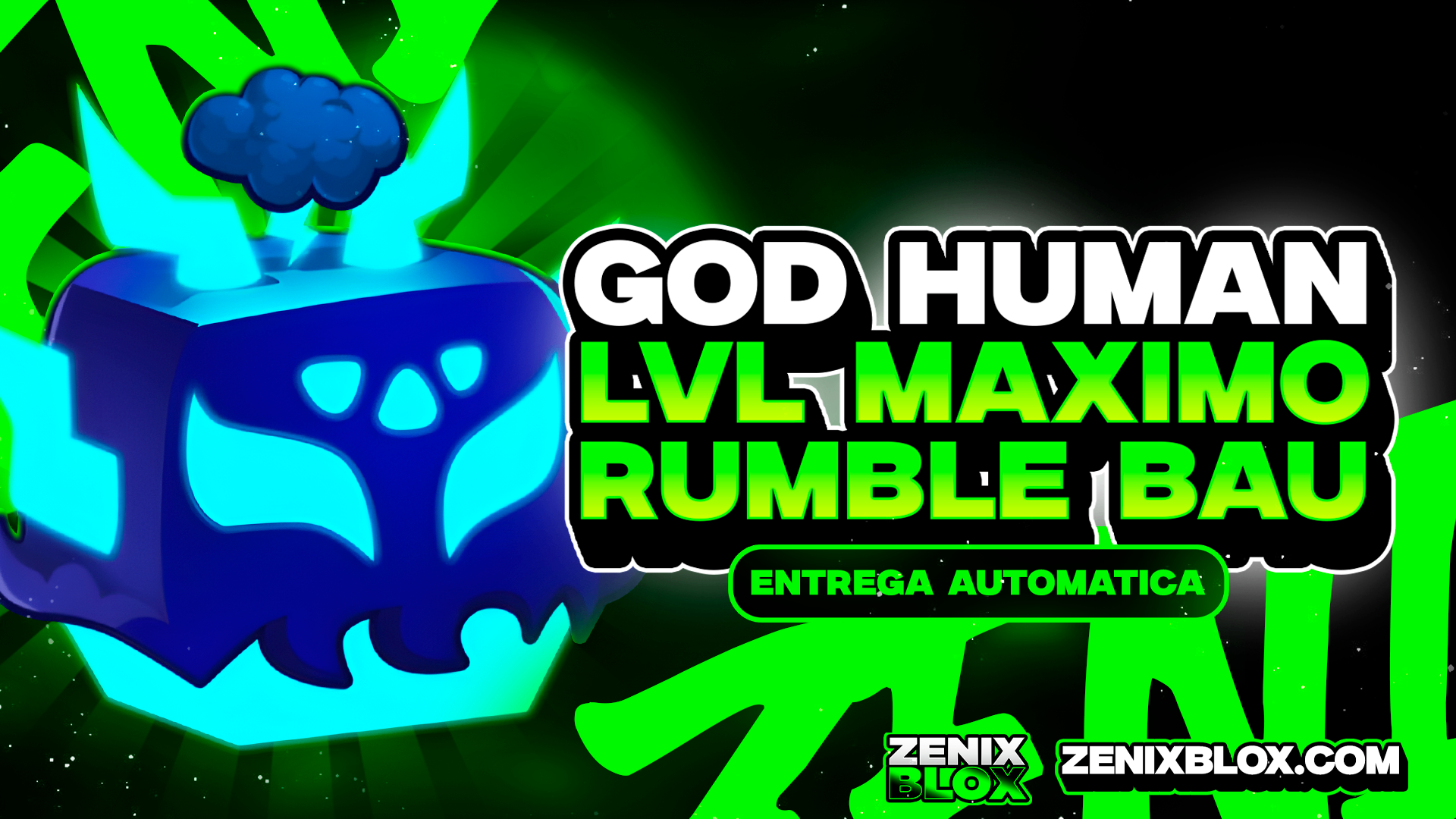 ⚡ LEVEL 2800 + RUMBLE NO INVETARIO COM GOD HUMAN