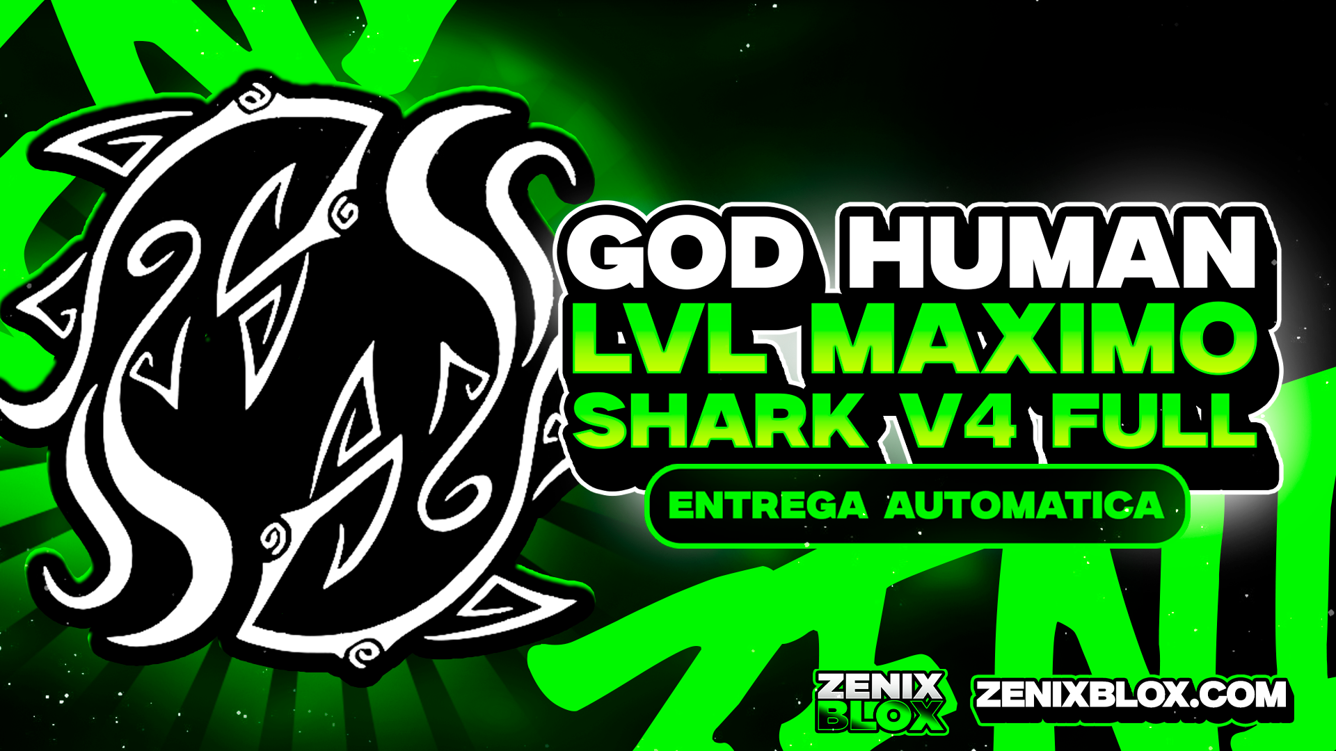 🦈 LEVEL 2800 + SHARK V4 FULL COM GOD HUMAN E CDK