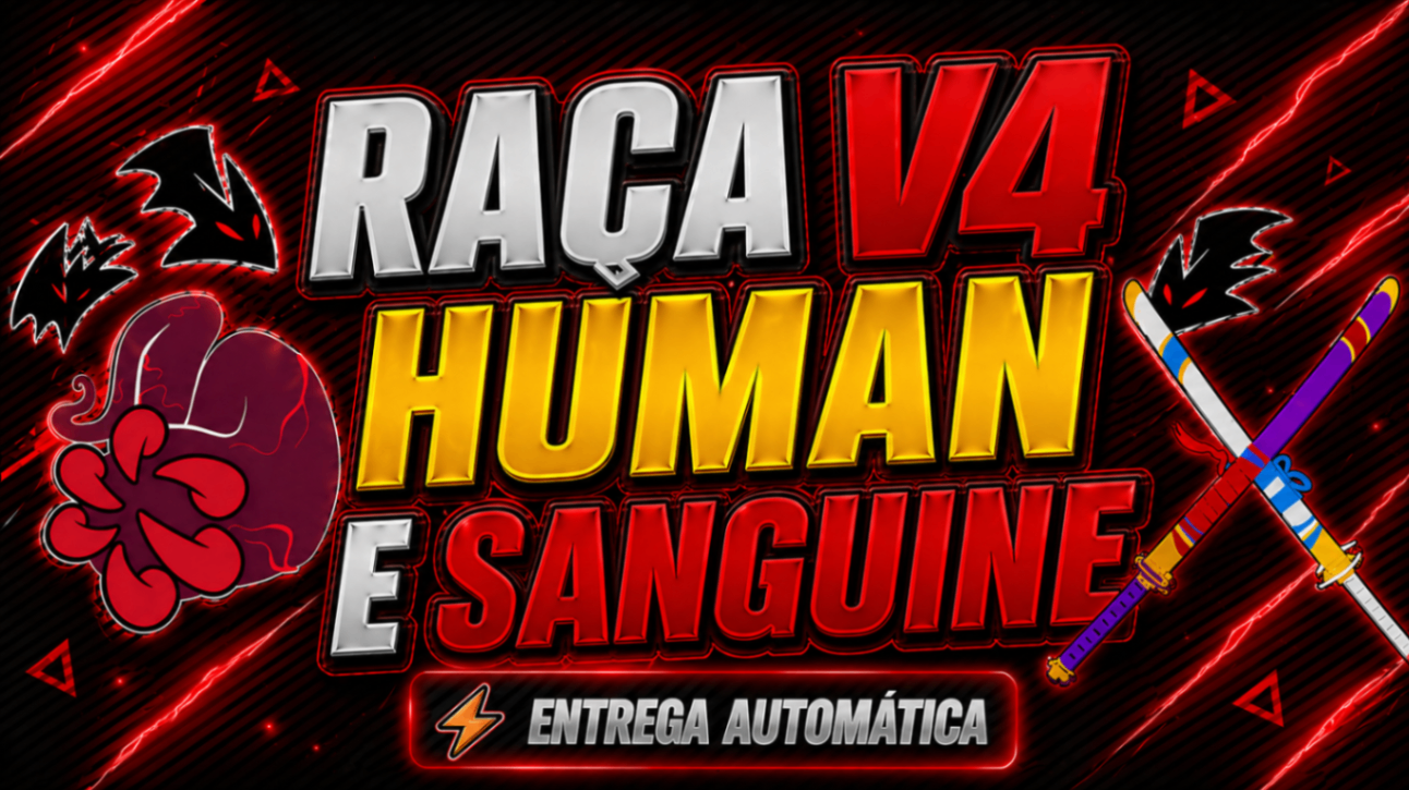 🩸🙎‍♂️ LVL 2800 + SANGUINE ART + CDK + SK + RAÇA V4 HUMAN FULL