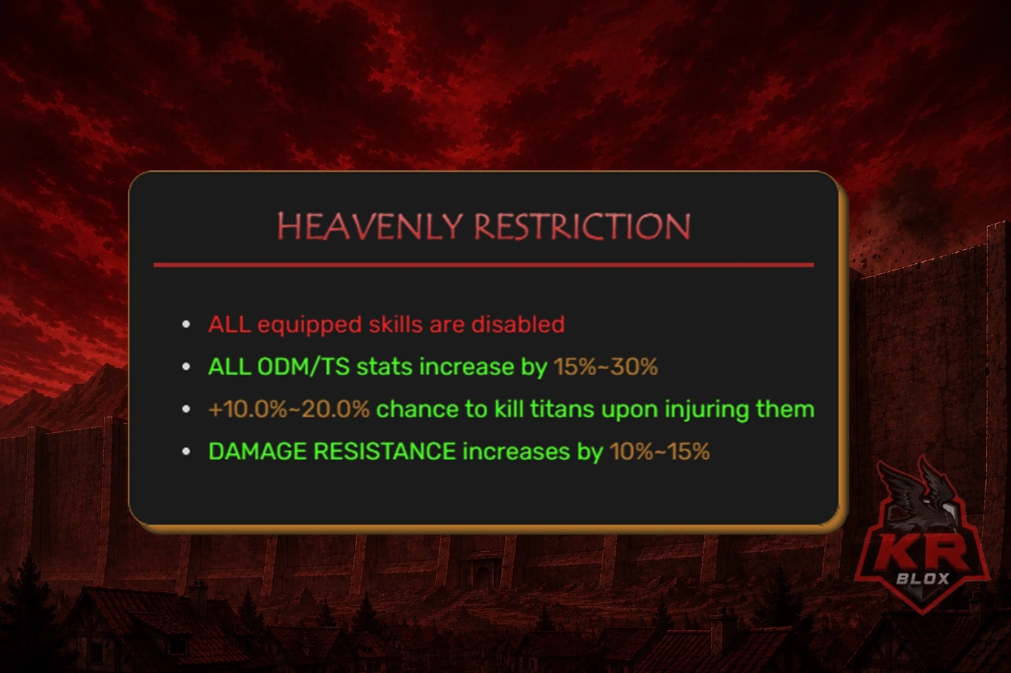 HEAVENLY RESTRICTION - [PRECISA DE PRESTIGIO 2 + 480K GOLD]