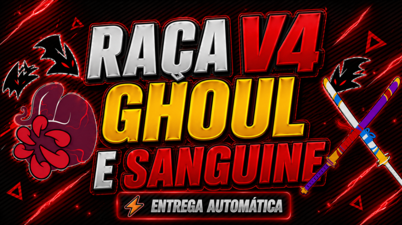 🩸👨‍🎤 LVL 2800 + SANGUINE ART + CDK + SK + RAÇA V4 GHOUL FULL