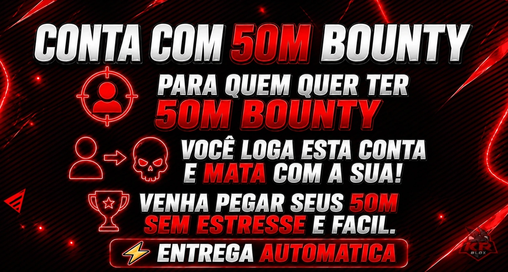 CONTA COM 50M BOUNTY + ALEATORIO