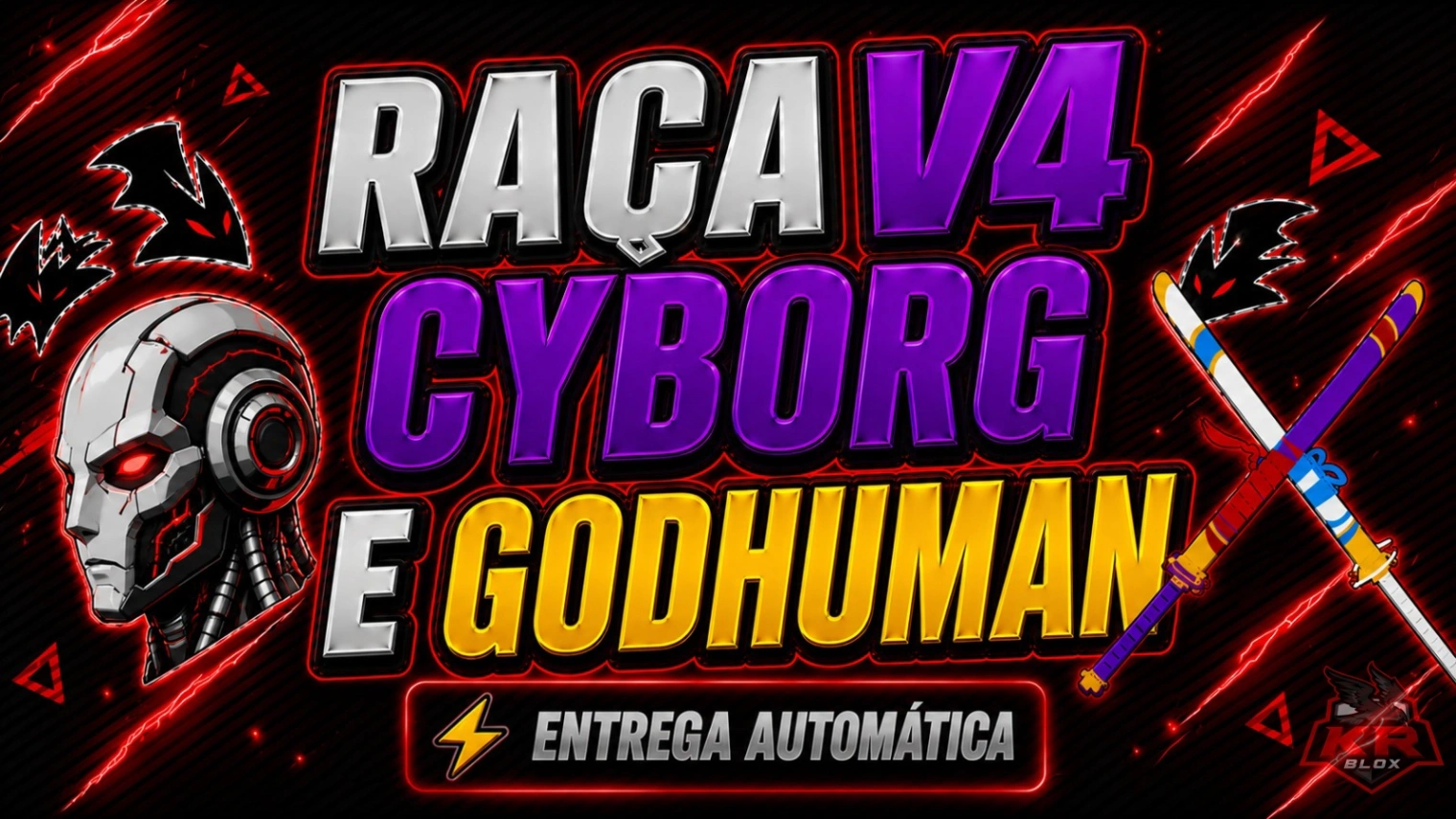 👊🤖 LVL 2800 + GODHUMAN + CDK + SG + RAÇA V4 CYBORG FULL