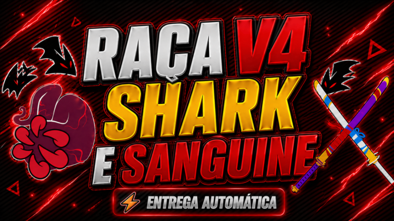 🩸🦈 LVL 2800 + SANGUINE ART + CDK + SK + RAÇA V4 SHARK FULL