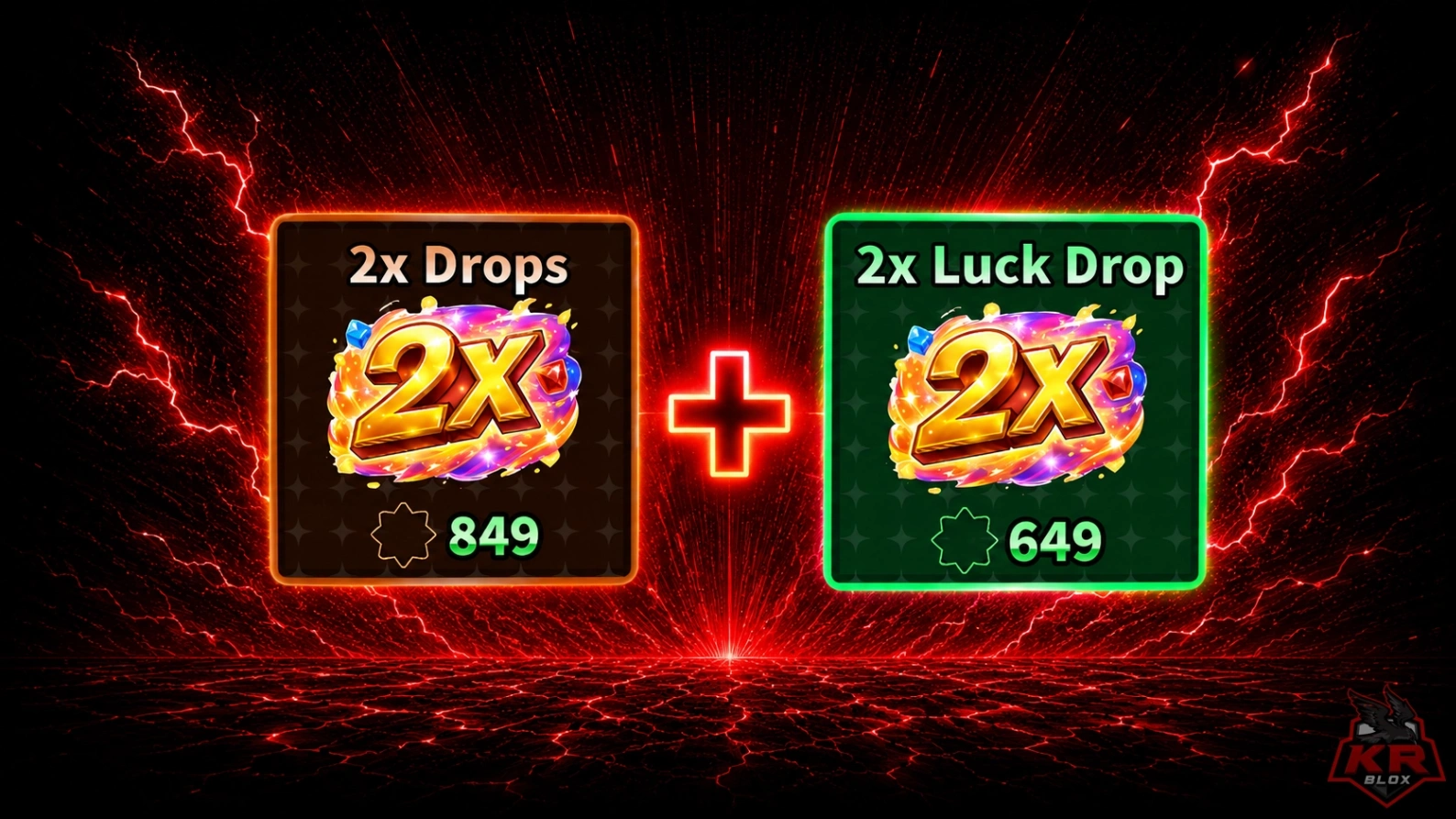 2X LUCK DROP + X2 DROP ( DOBRO SORTE + DOBRO DROP)