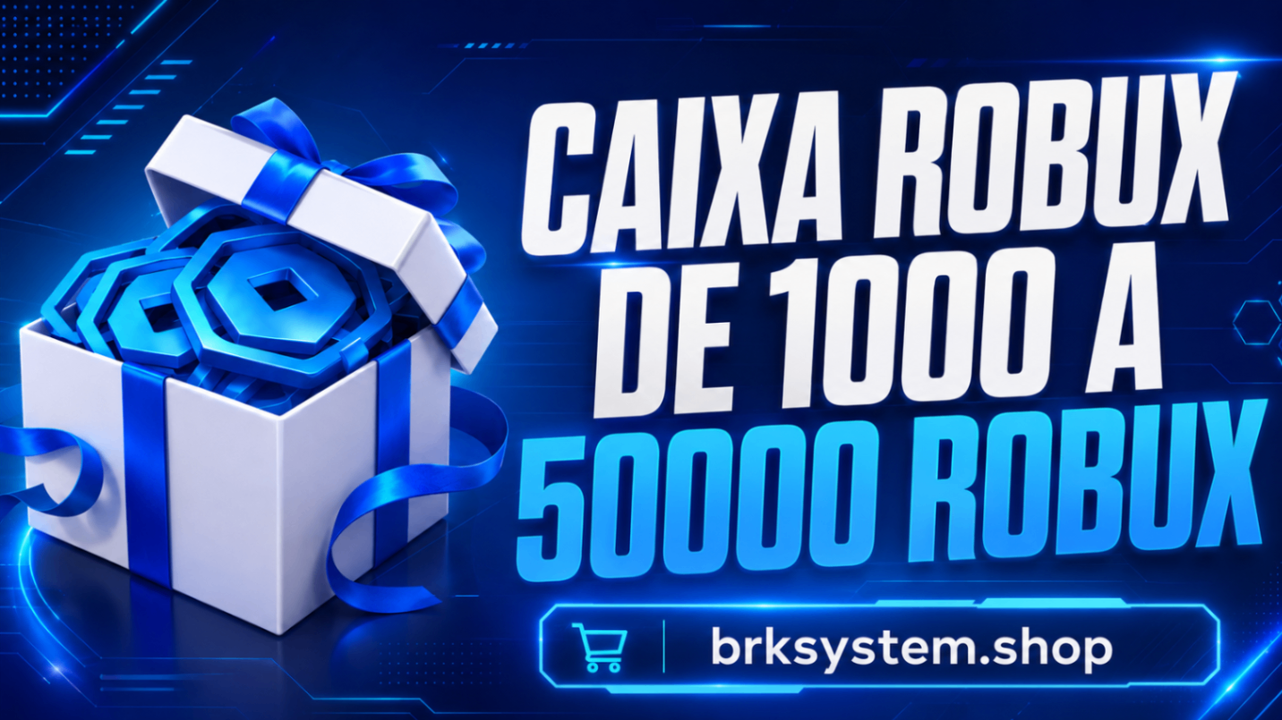Caixa de Robux - de 1000 a 50000 Robux