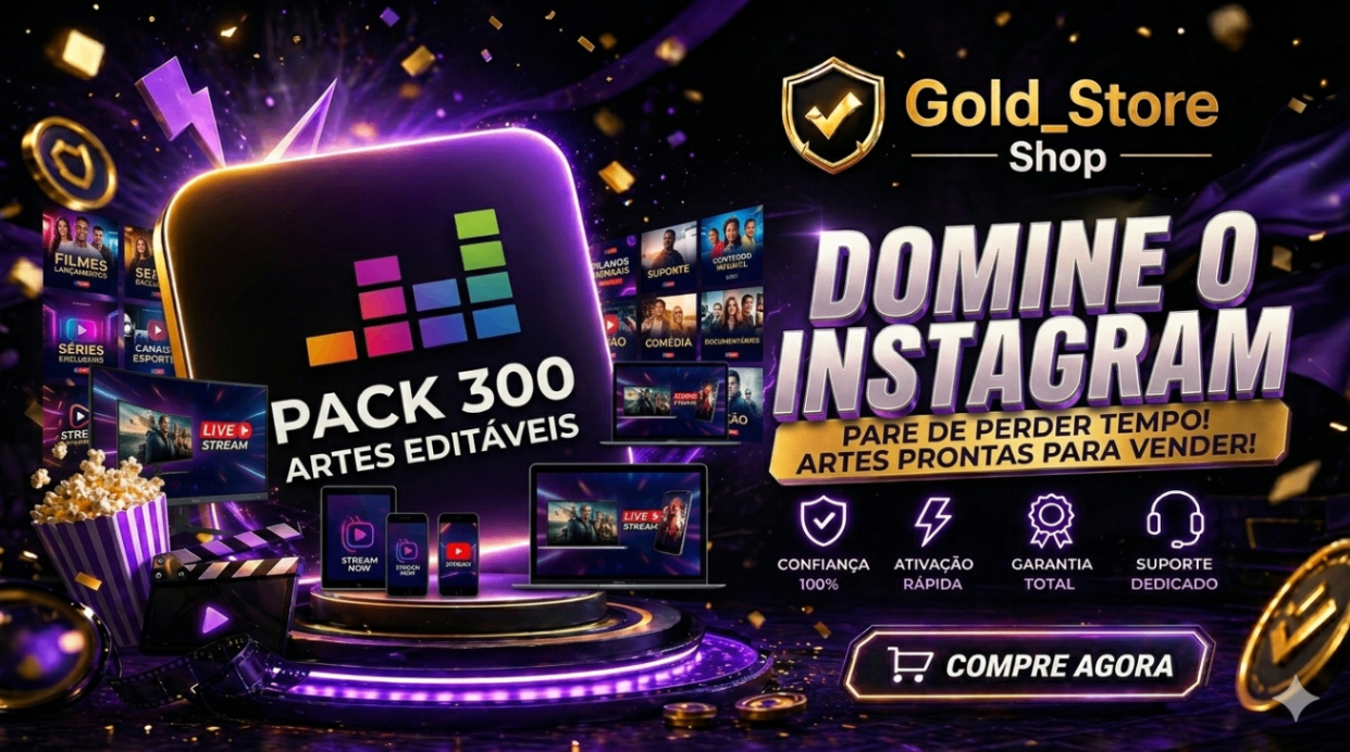 Pack +300 banners streaming editáveis