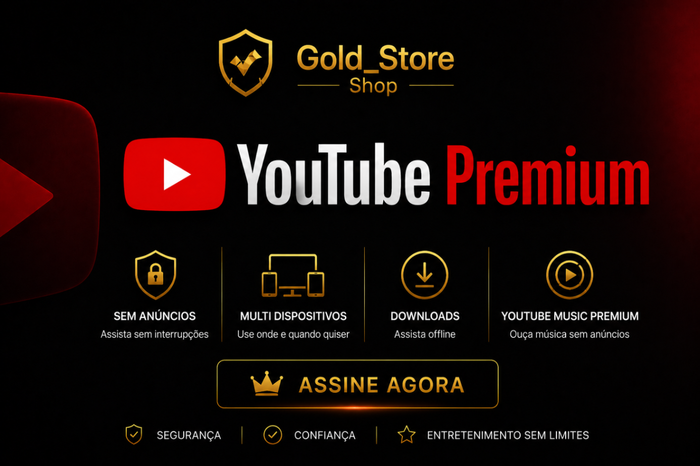 Youtube Premium | 30 Dias