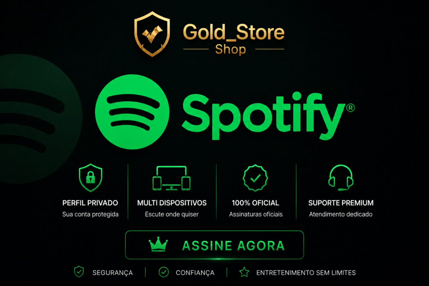 Conta Spotify | 90 Dias (3 mês)