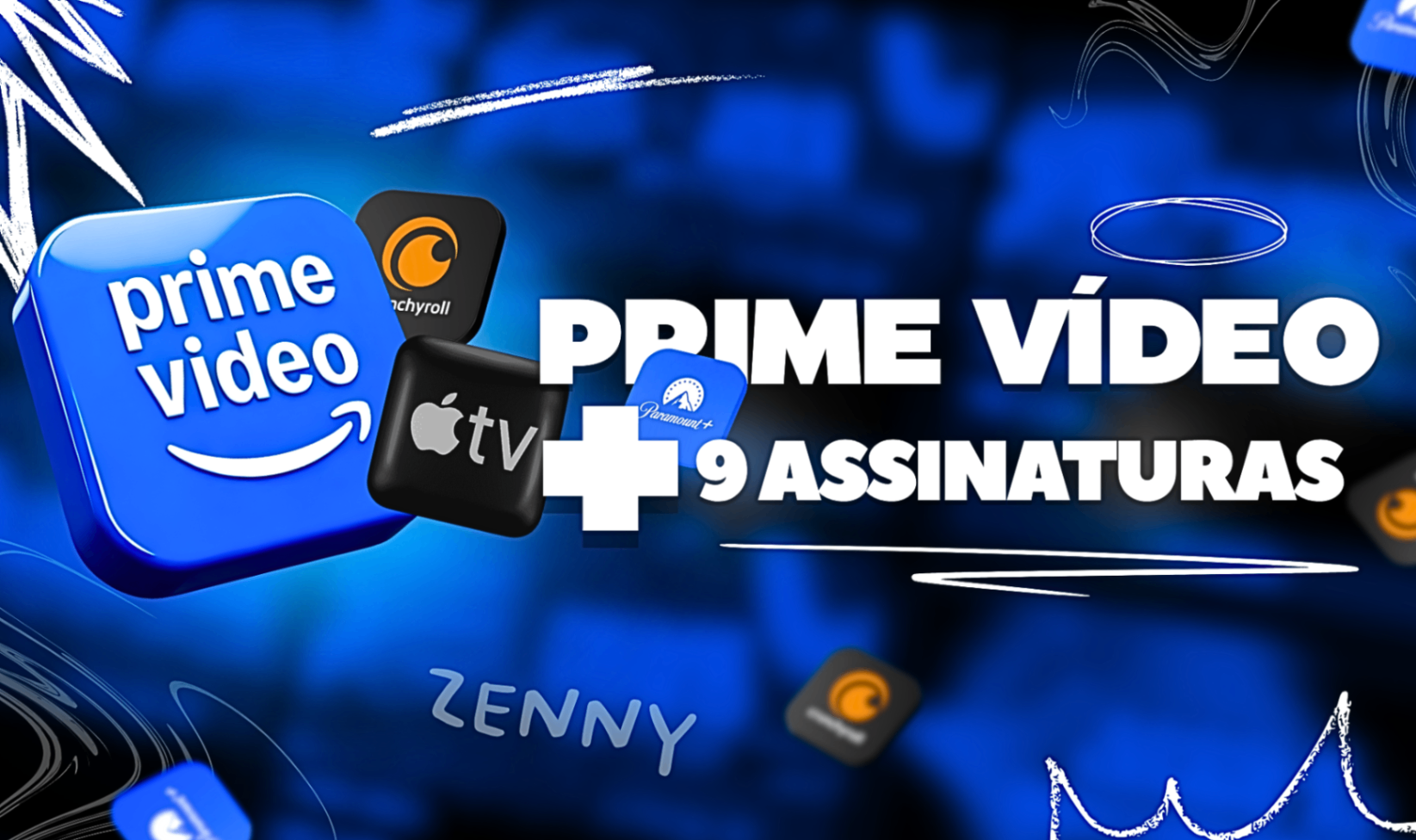 PRIME VIDEO + 9 Assinaturas