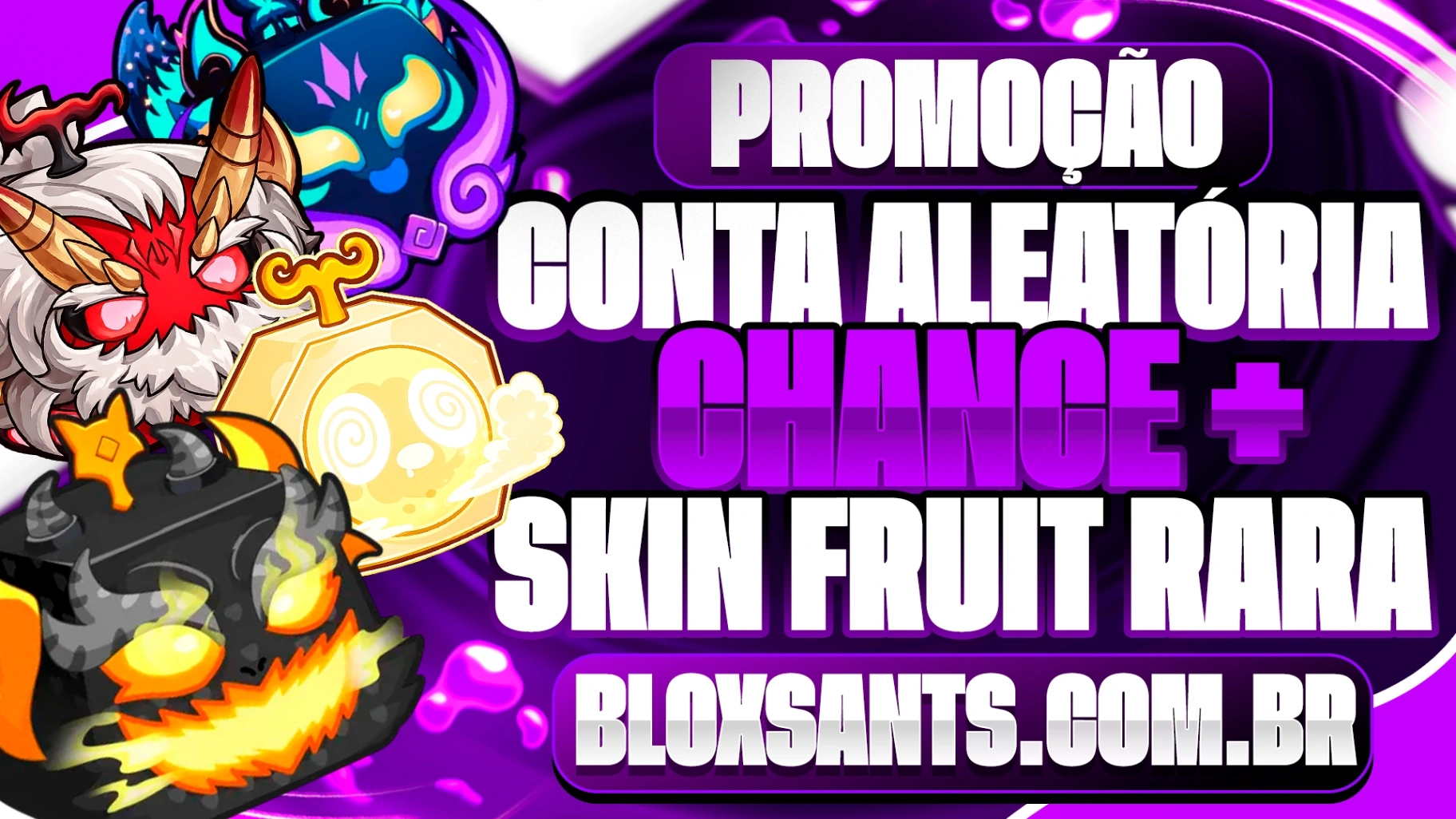 CONTA ALEATÓRIA + CHANCE DE SKIN FRUIT!!!